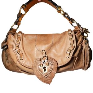 Vintage Juicy Couture Brown Leather Shoulder Bag